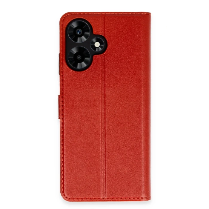 Newface İnfinix Hot 30 4G Kılıf Trend S Plus Kapaklı Kılıf - Kırmızı