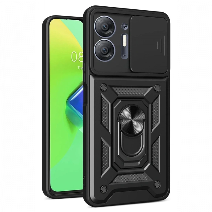 Newface İnfinix Hot 30 5G Kılıf Pars Lens Yüzüklü Silikon