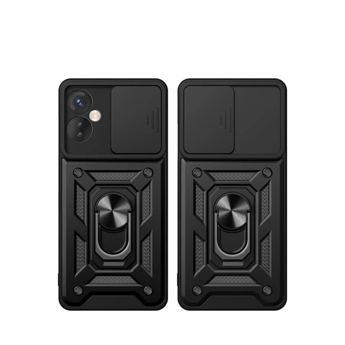 Newface İnfinix Hot 30 5G Kılıf Pars Lens Yüzüklü Silikon