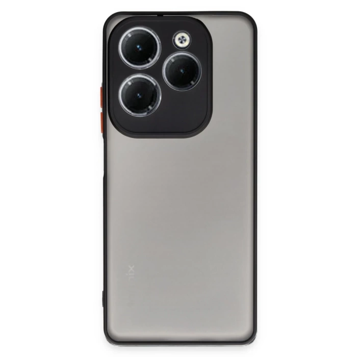 Newface İnfinix Hot 40 Pro Kılıf Montreal Silikon Kapak - Siyah