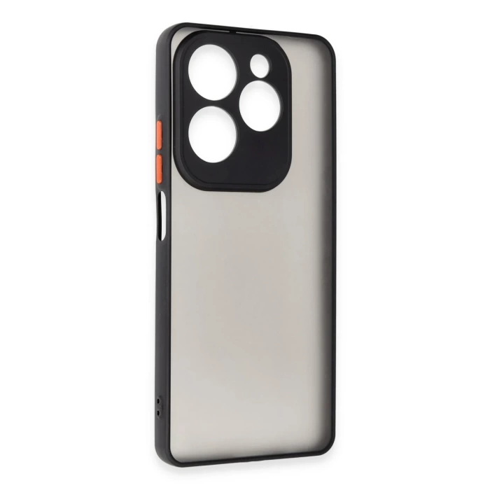 Newface İnfinix Hot 40 Pro Kılıf Montreal Silikon Kapak - Siyah