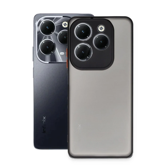 Newface İnfinix Hot 40 Pro Kılıf Montreal Silikon Kapak - Siyah