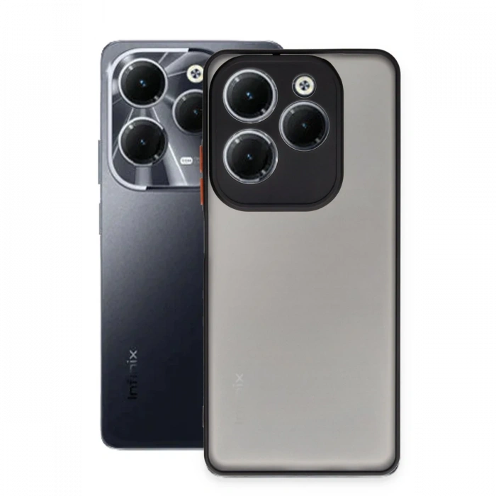 Newface İnfinix Hot 40 Pro Kılıf Montreal Silikon Kapak - Siyah