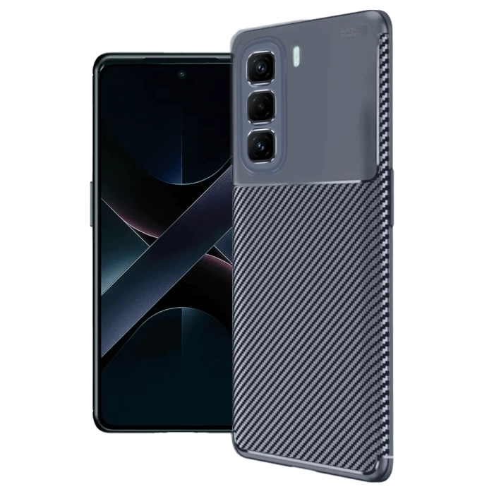Newface İnfinix Hot 50 4G Kılıf Auto Focus Karbon Kapak