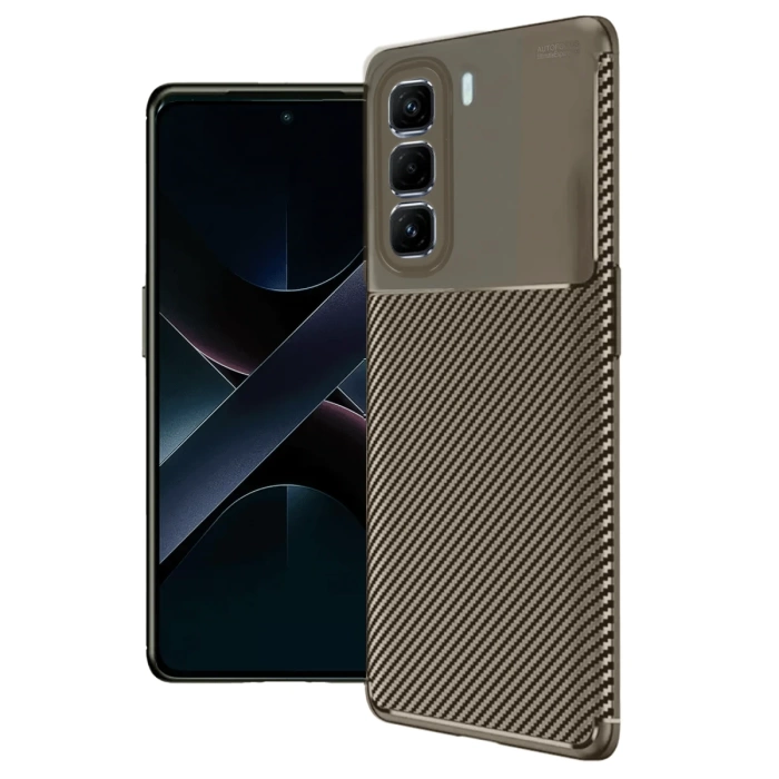 Newface İnfinix Hot 50 4G Kılıf Auto Focus Karbon Kapak