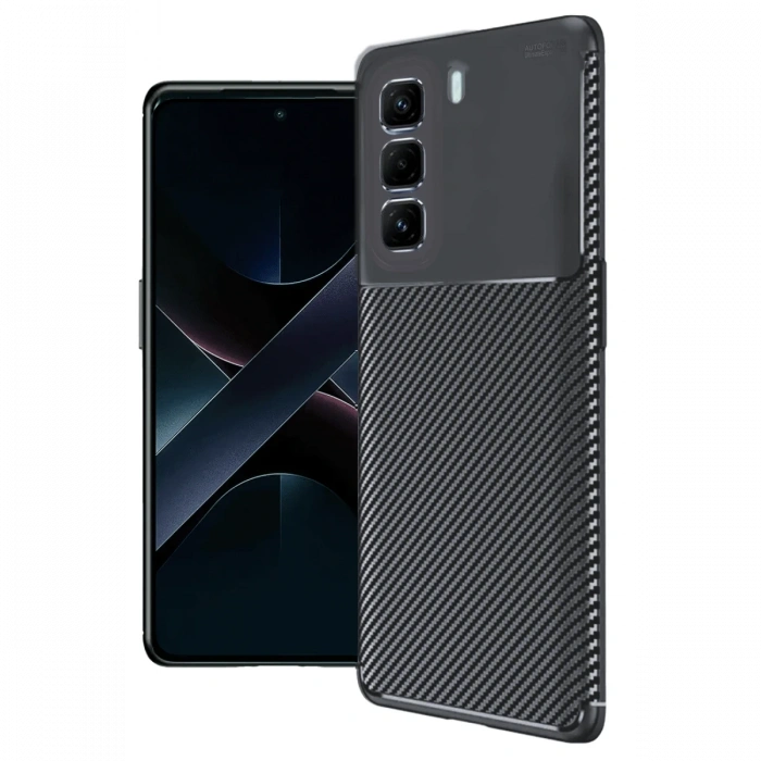 İnfinix Hot 50 4G Kılıf Auto Focus Karbon Kapak
