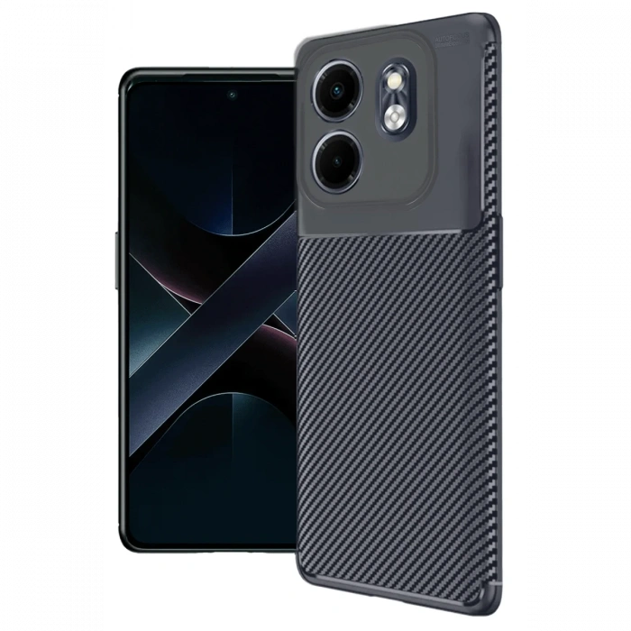 Newface İnfinix Smart 9 Kılıf Auto Focus Karbon Kapak