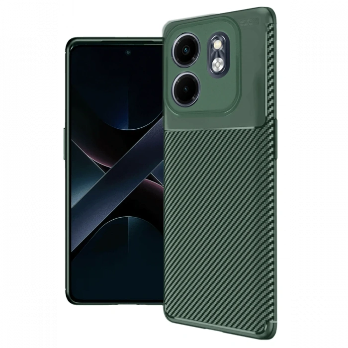 Newface İnfinix Smart 9 Kılıf Auto Focus Karbon Kapak