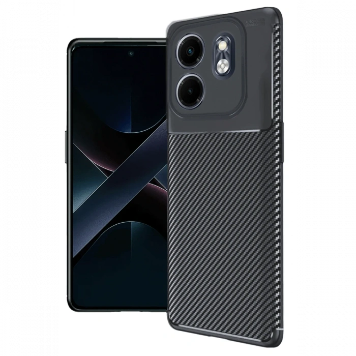 Newface İnfinix Smart 9 Kılıf Auto Focus Karbon Kapak