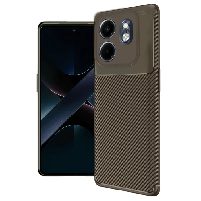 Newface İnfinix Smart 9 Kılıf Auto Focus Karbon Kapak