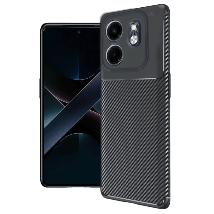 Newface İnfinix Smart 9 Kılıf Auto Focus Karbon Kapak