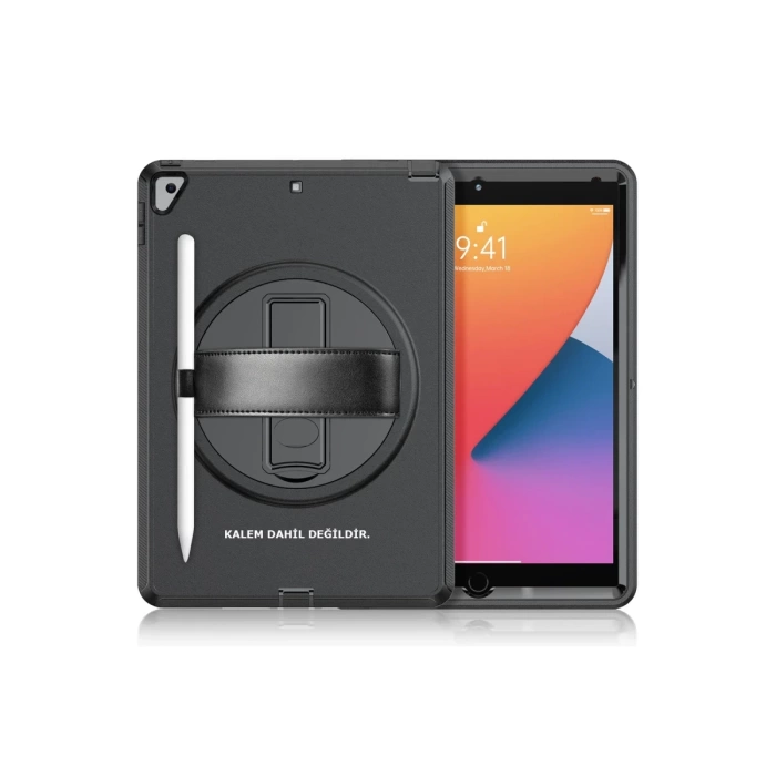 Newface iPad 10.2 (7.nesil) Kılıf Hand Strap Tablet Kılıfı