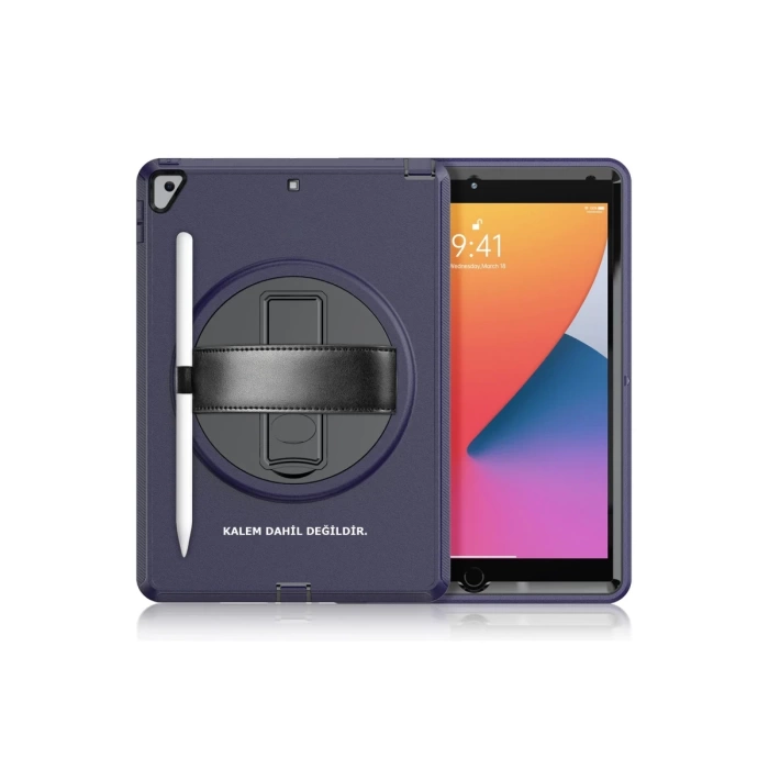 Newface iPad 10.2 (7.nesil) Kılıf Hand Strap Tablet Kılıfı
