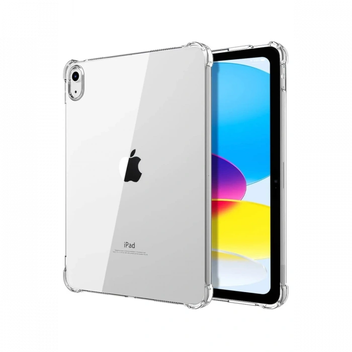 Newface iPad 2022 10.9 (10.nesil) Kılıf Anti Shock Tablet Silikon - Şeffaf