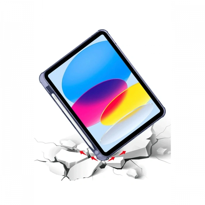 iPad 2022 10.9 (10.nesil) Kılıf Kalemlikli Mars Tablet Kılıfı