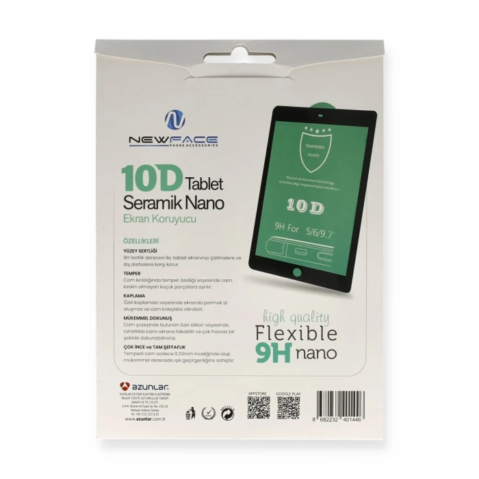 Newface iPad 4 9.7 Tablet 10D Seramik Nano