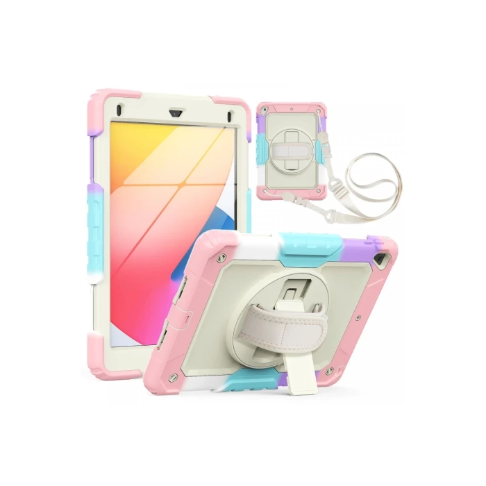 Newface iPad 5 Air 9.7 Kılıf Tablet Rainbow Kapak