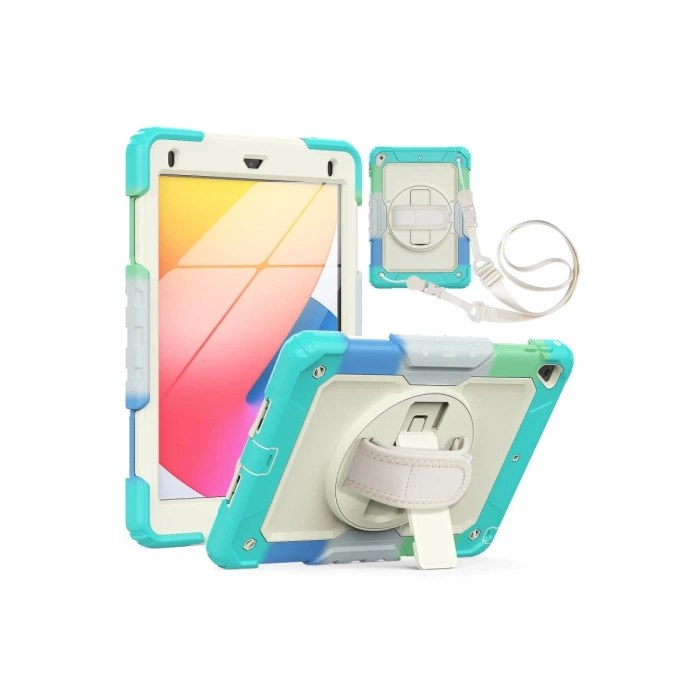 Newface iPad 5 Air 9.7 Kılıf Tablet Rainbow Kapak