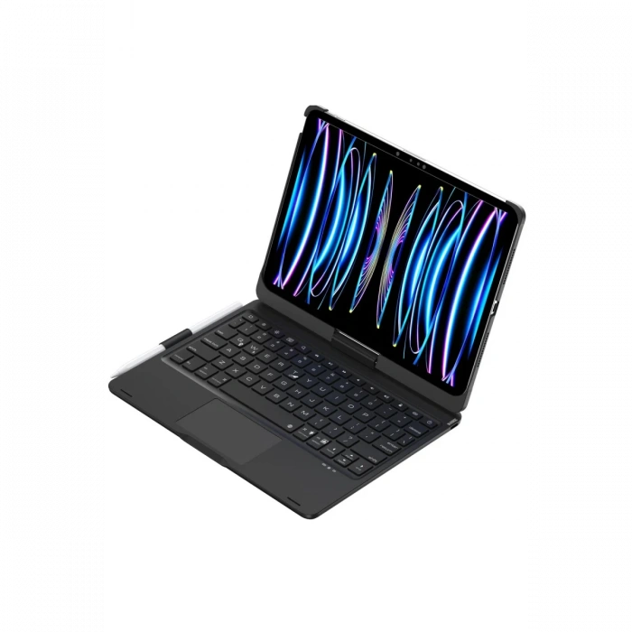 Newface iPad Pro 11 (2024) F11 ATS Kılıf Magic Dönen Klavyeli Tablet Kılıf
