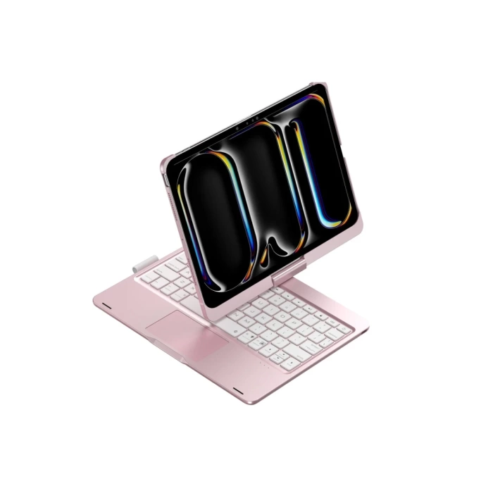 Newface iPad Pro 11 (2024) F11 ATS Kılıf Magic Dönen Klavyeli Tablet Kılıf