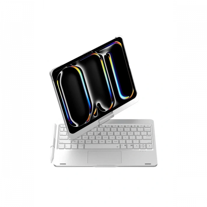 Newface iPad Pro 11 (2024) F11 ATS Kılıf Magic Dönen Klavyeli Tablet Kılıf