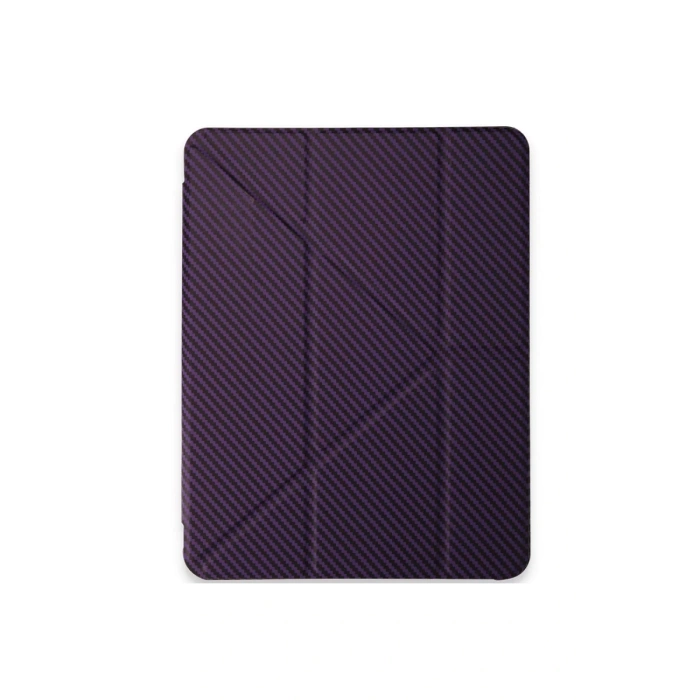 Newface iPad Pro 11 (2024) Kılıf Color Karbon Tablet Kılıfı - Derin Mor