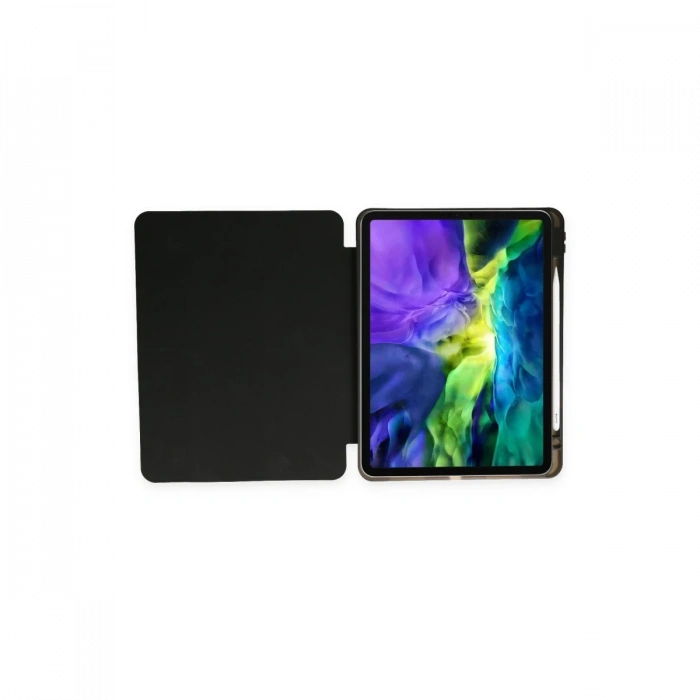 Newface iPad Pro 11 (2024) Kılıf Kalemlikli Mars Tablet Kılıfı - Siyah