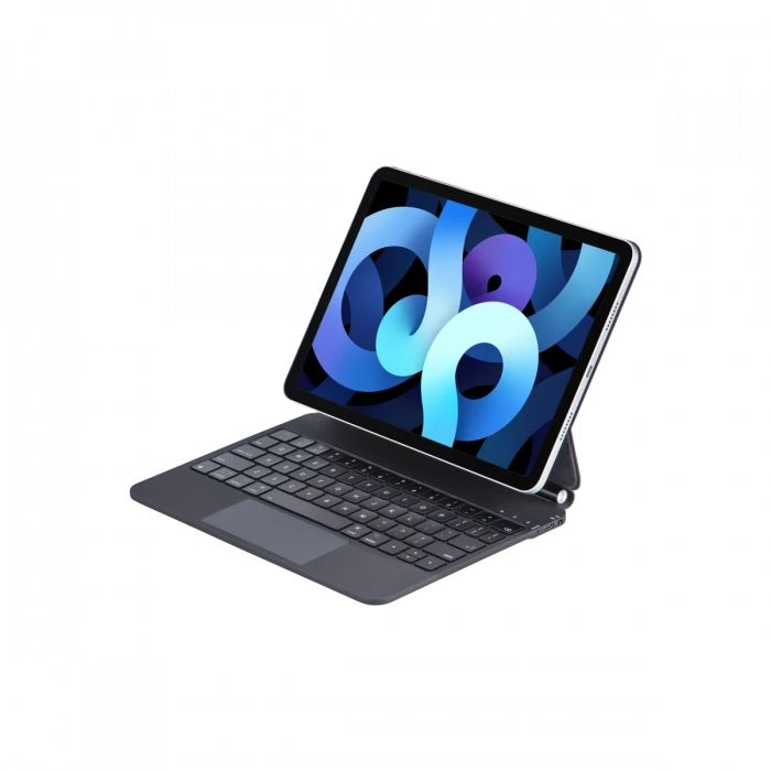 iPad Pro 11 (2024) Kılıf X7P Magic Manyetik Klavyeli Tablet Kılıfı - Siyah