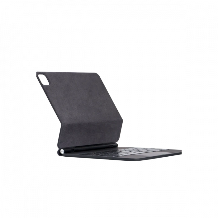 iPad Pro 11 (2024) Kılıf X7P Magic Manyetik Klavyeli Tablet Kılıfı - Siyah