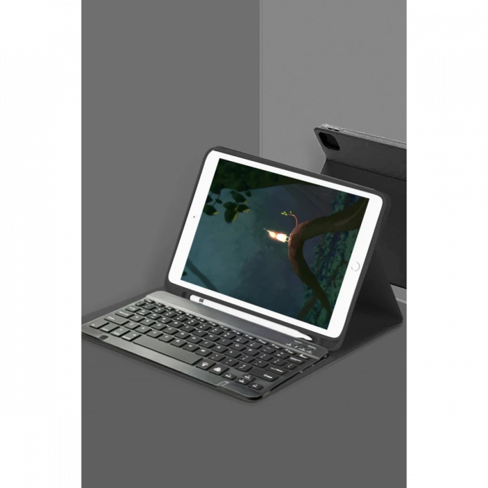 iPad Pro 12.9 (2022) Kılıf KC01 Smart Klavyeli Tablet Kılıfı
