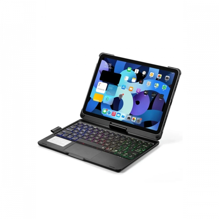 Newface iPad Pro 13 (2024) F13 ATS Kılıf Magic Dönen Klavyeli Tablet Kılıf - Siyah