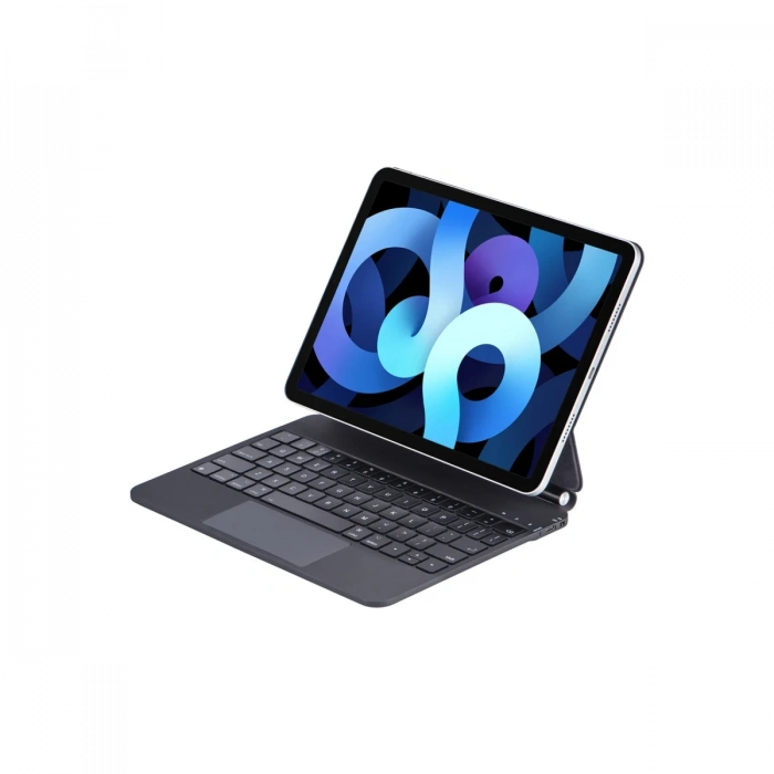 iPad Pro 13 (2024) Kılıf X9P Magic Manyetik Klavyeli Tablet Kılıfı - Siyah