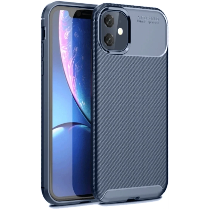 Newface iPhone 11 Kılıf Auto Focus Karbon Kapak