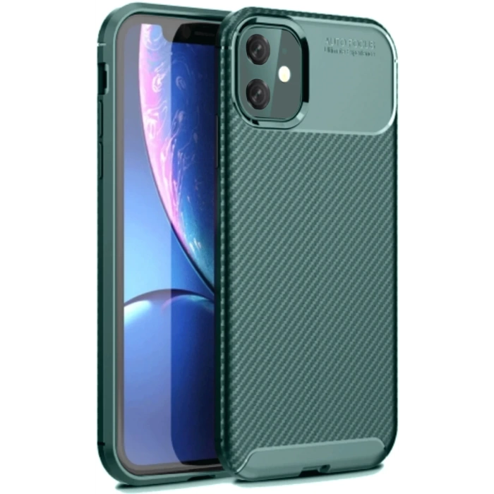 Newface iPhone 11 Kılıf Auto Focus Karbon Kapak