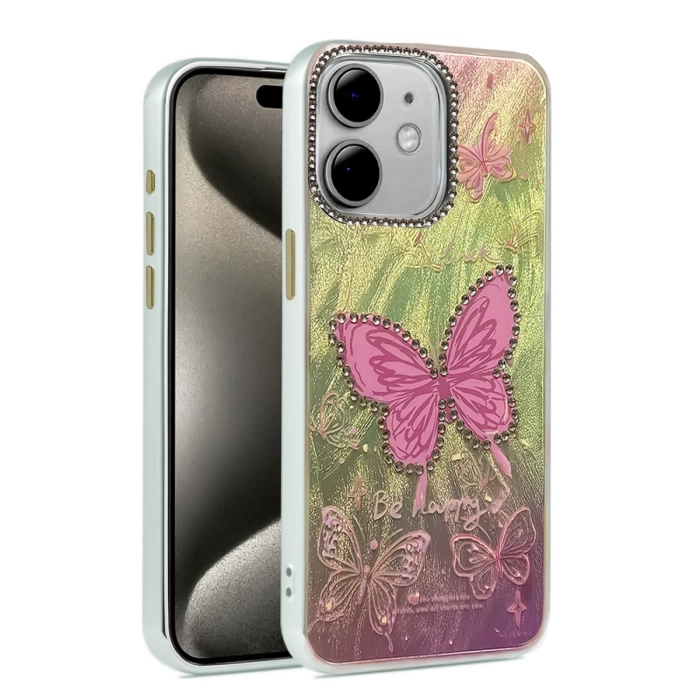 Newface iPhone 11 Kılıf Blade Aynalı Desenli Kapak