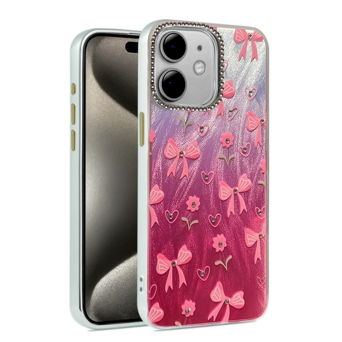 Newface iPhone 11 Kılıf Blade Aynalı Desenli Kapak