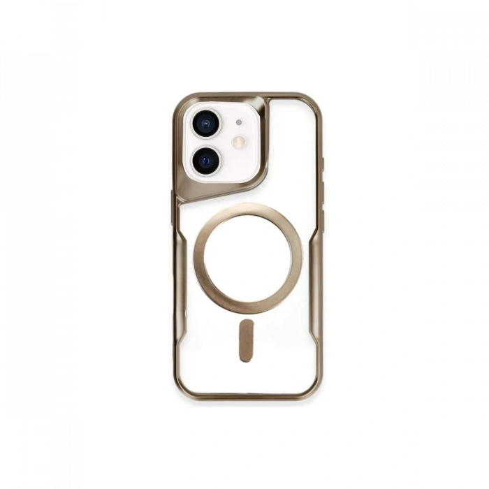 Newface iPhone 11 Kılıf Boyi Magsafe Silikon Kapak - Çöl Titanyum