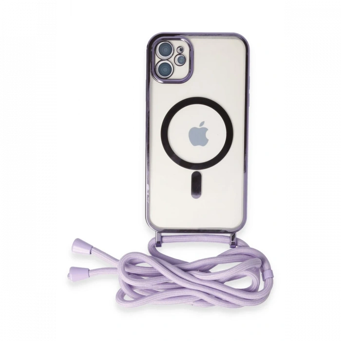 iPhone 11 Kılıf Divo Lazer Askılı Magsafe Kapak