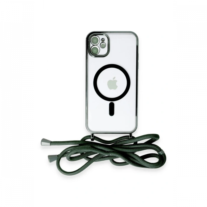 iPhone 11 Kılıf Divo Lazer Askılı Magsafe Kapak