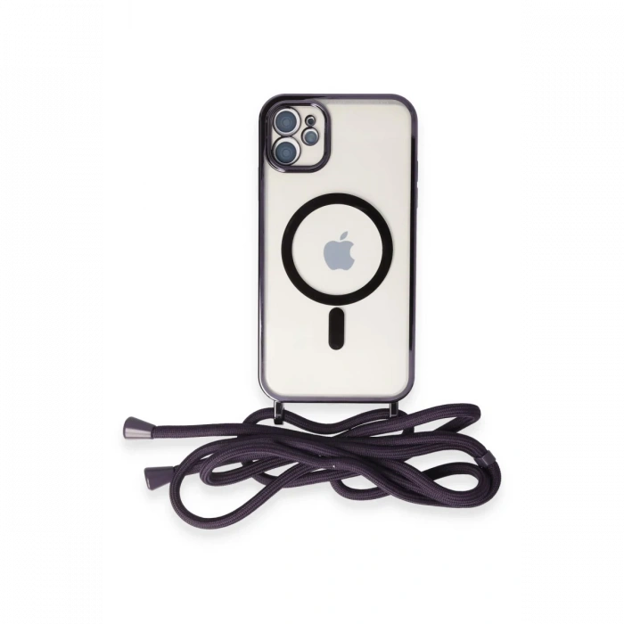 iPhone 11 Kılıf Divo Lazer Askılı Magsafe Kapak