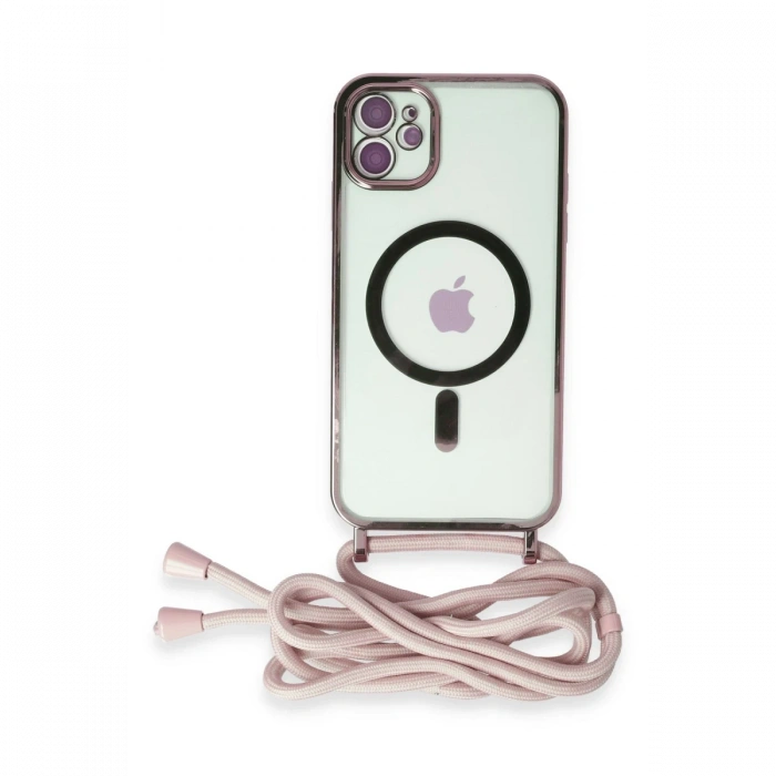 iPhone 11 Kılıf Divo Lazer Askılı Magsafe Kapak