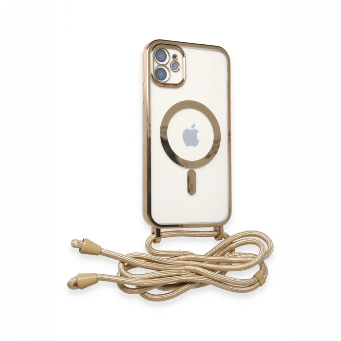 iPhone 11 Kılıf Divo Lazer Askılı Magsafe Kapak