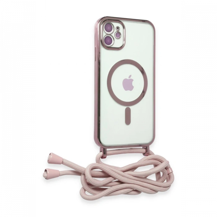 iPhone 11 Kılıf Divo Lazer Askılı Magsafe Kapak