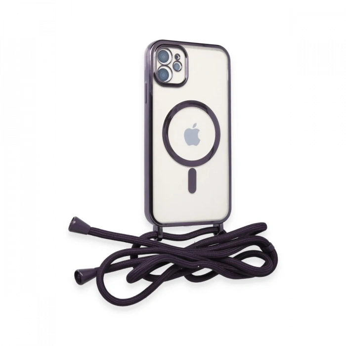 iPhone 11 Kılıf Divo Lazer Askılı Magsafe Kapak