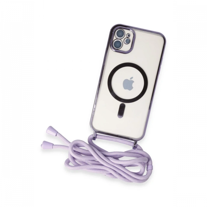 iPhone 11 Kılıf Divo Lazer Askılı Magsafe Kapak