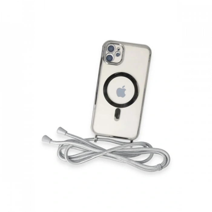 iPhone 11 Kılıf Divo Lazer Askılı Magsafe Kapak