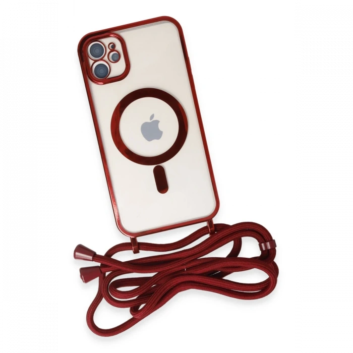 iPhone 11 Kılıf Divo Lazer Askılı Magsafe Kapak