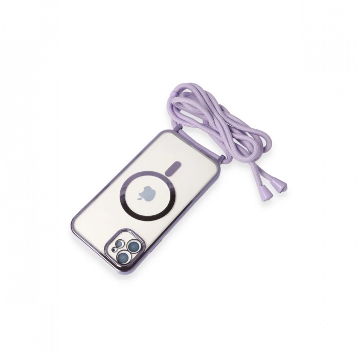 iPhone 11 Kılıf Divo Lazer Askılı Magsafe Kapak