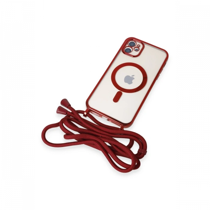 iPhone 11 Kılıf Divo Lazer Askılı Magsafe Kapak