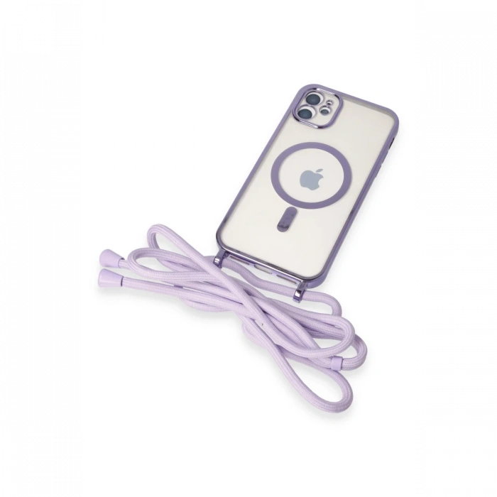 iPhone 11 Kılıf Divo Lazer Askılı Magsafe Kapak